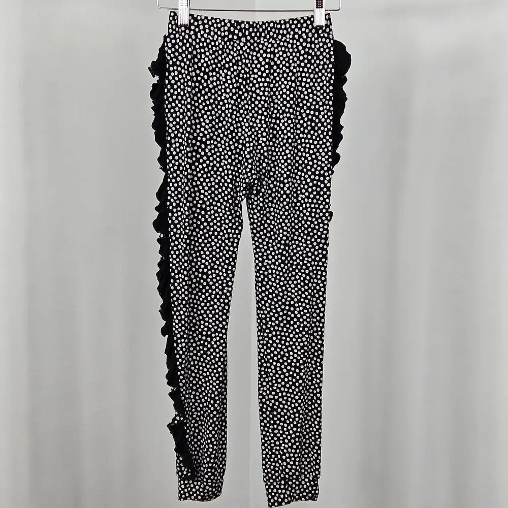 Bangbang Copenhagen Go Banana Black & White Dots Top & Pant Set | Girl's 10 / 11